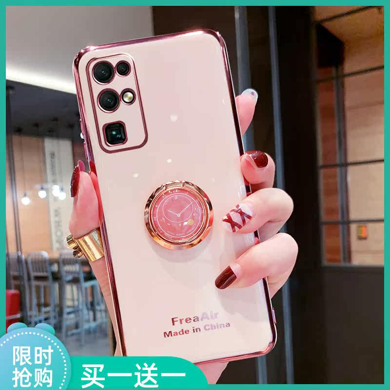 Suitable for glory 30 mobile phone protective shell creative clock ring bracket glory 30s all-inclusive camera protection glory 30pro electroplating anti-fall soft shell 5g tide brand net red shell high-end women's sleeve