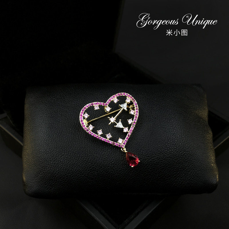 High - end lovely flower loving corset pin lavish sweet accessory sweater coat pin 581