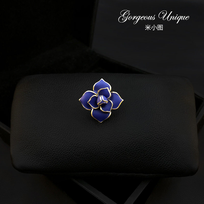 1220 delicate upscale enamel flower small brooch male and female western-style suit collar buttoned with cardiothoracic floral accessories