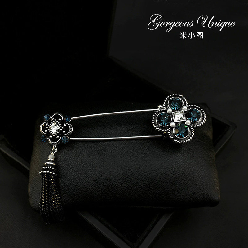 Upscale retro flow Su Dabepin Korea Extravagant Brooch Brooch Female Atmosphere Scarf Buckle Cloak Buttonup Chest Flower Accessories 570