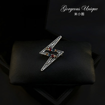 813 high grade retro lightning brooch to retain fleeting beauty corsage suit pin sweater accessories