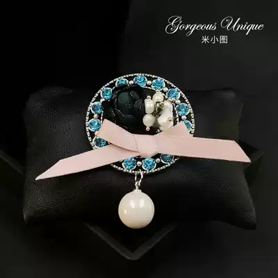 Retro all-match fabric flower brooch Female temperament corsage jacket pin cardigan Korean luxury atmospheric accessories 108