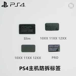 Тонкая наклейка с защитой от несанкционированного доступа для PS4 1206 1100 10XX Pro, наклейка с винтом, гарантия, черная этикетка