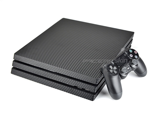 PS4PRO fuselage sticker decoration patch protection adhesive film PS4SLIM carbon fiber adhesive film black silver red-Taobao