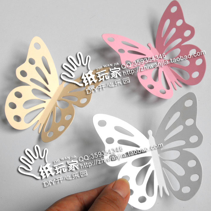 Wedding products wedding decoration photography props background arrangement large paper - cut paper - shear 10 cm butterfly