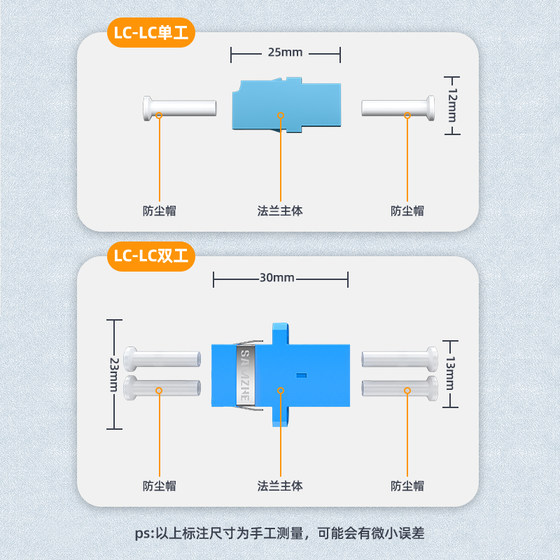 Shanze fiber optic adapter SC/LC/FC/ST simplex coupler connector duplex flange yin and yang type 5db fiber optic attenuator engineering telecom grade 10db male-female butt joint conversion head