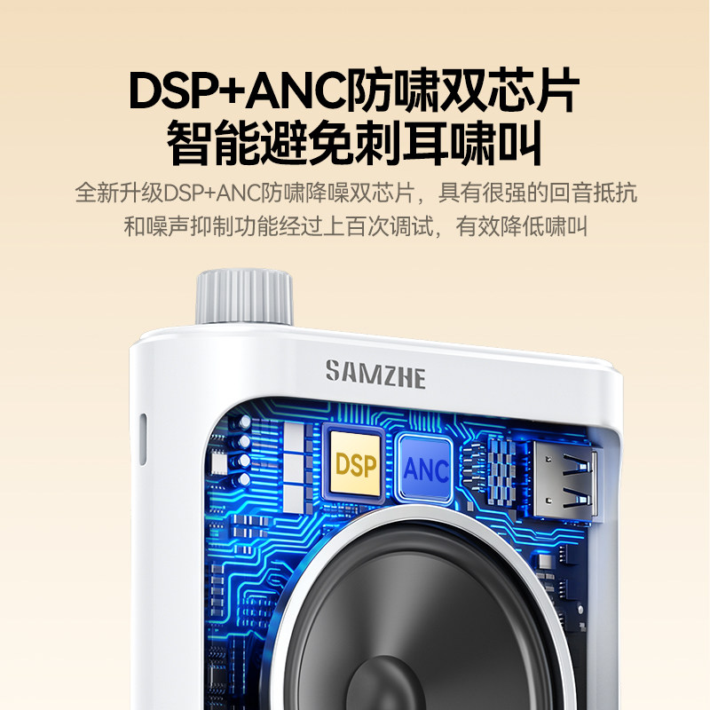 Shanze Wireless Lavalier Microphone Amplifier for Teachers, Dedicated for Teaching, Lecture Speaker