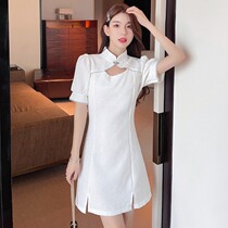 sandro tonali improved cheongsam dress French design sense first love super fairy temperament careful machine skirt