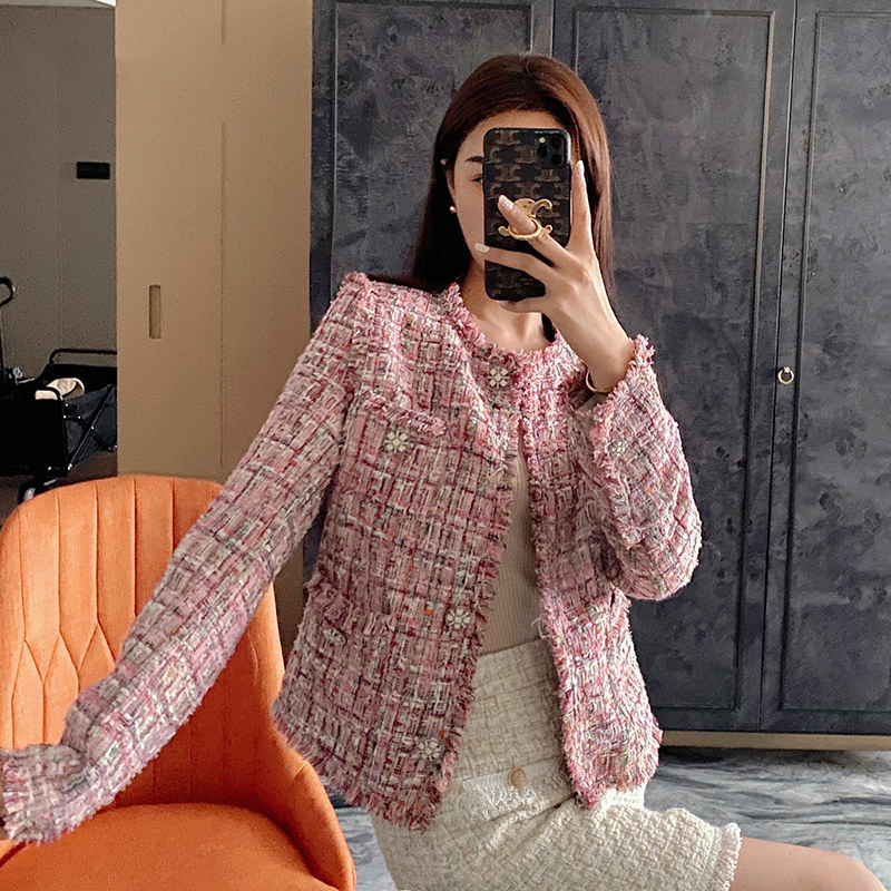 sandro tonali Little Verme Cover Woman 2021 New Rough White Pink Cowboy Age Clothes