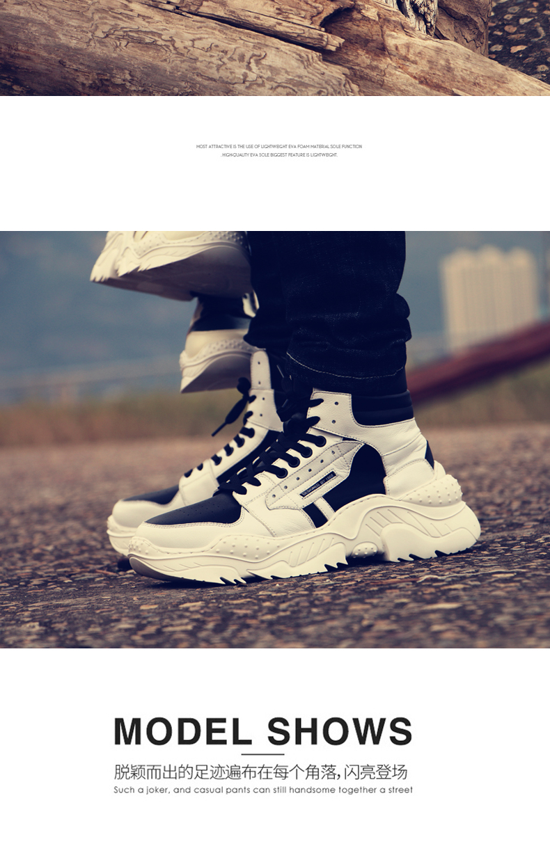 Giày nam cao cấp số 1 của Messi Air Force phiên bản Hàn Quốc theo xu hướng giày cao cổ Anh Martin chelsea boot nam giá rẻ