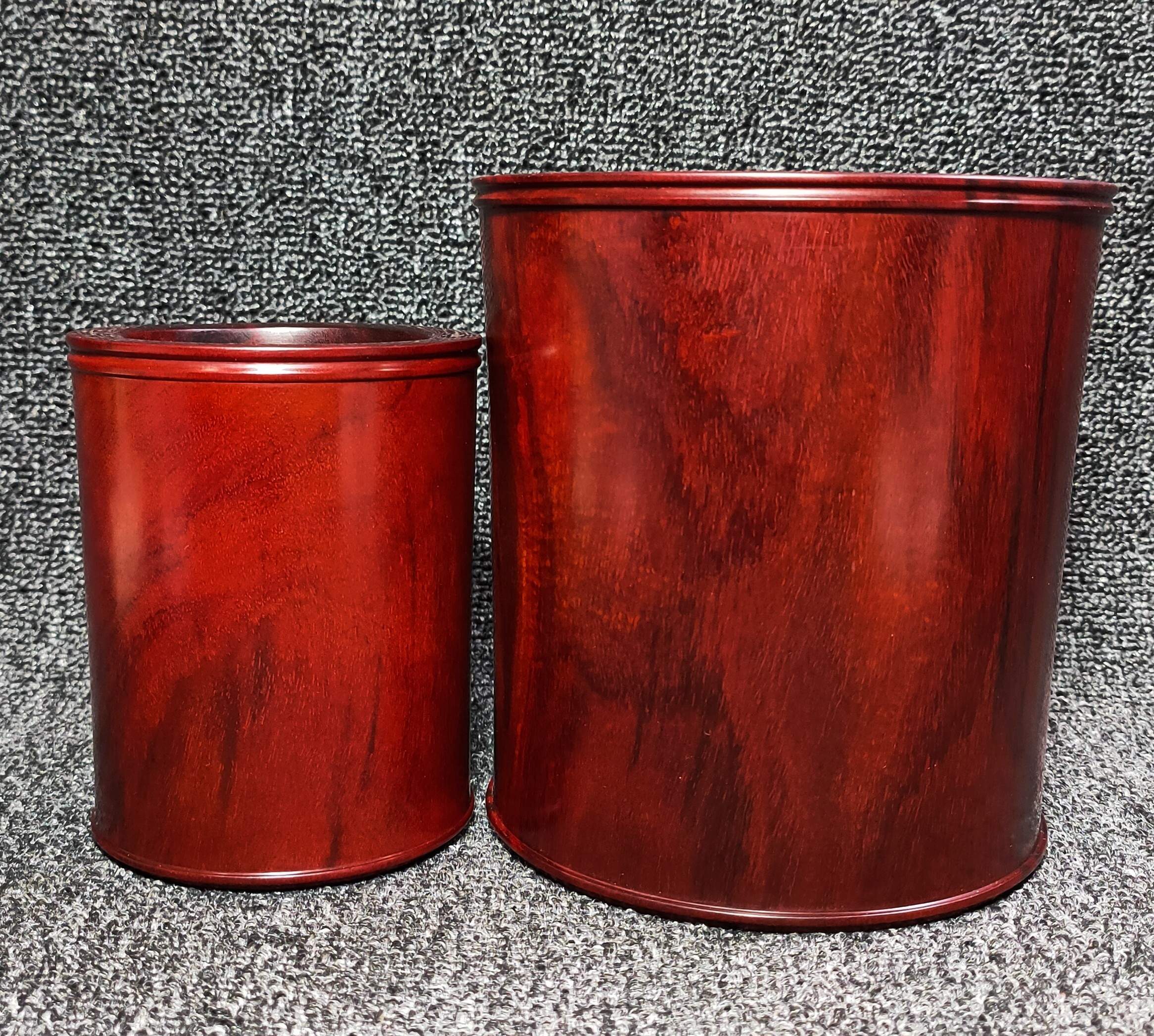 Solid wood pen holder blood sandalwood branch storage tube multi-functional large capacity desk surface ornaments creative fashion Chinese style