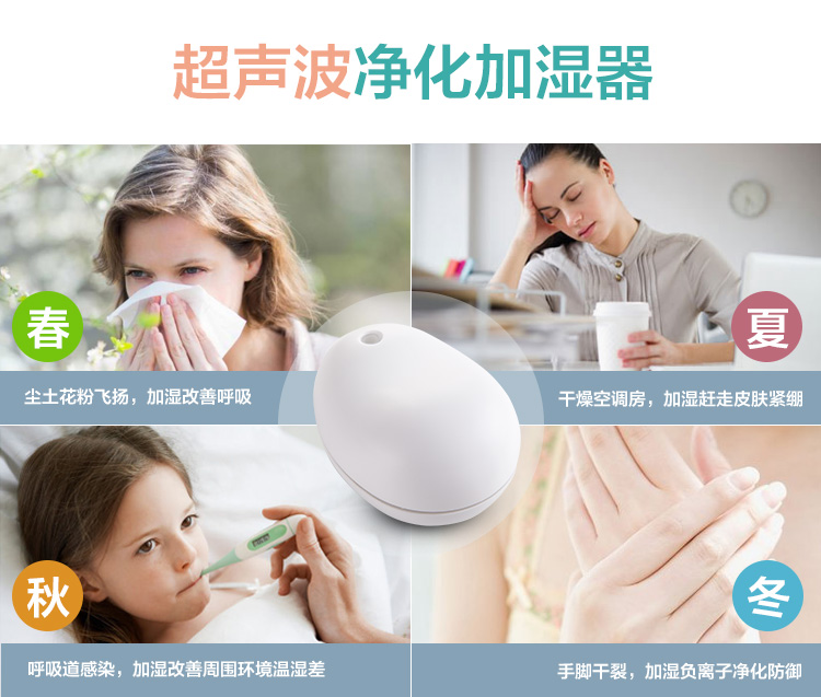 Humidifier creative Mini non printing machine good product simple bedroom office negative ion ultrasonic humidifier1