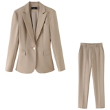 Комплект, модный осенний пиджак классического кроя для отдыха для работы, в корейском стиле