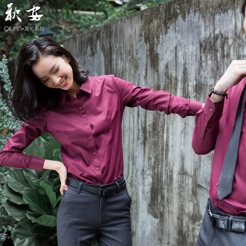 2021 new spring and summer professional shirt women's long-sleeved white shirt tooling temperament wild base shirt business overalls