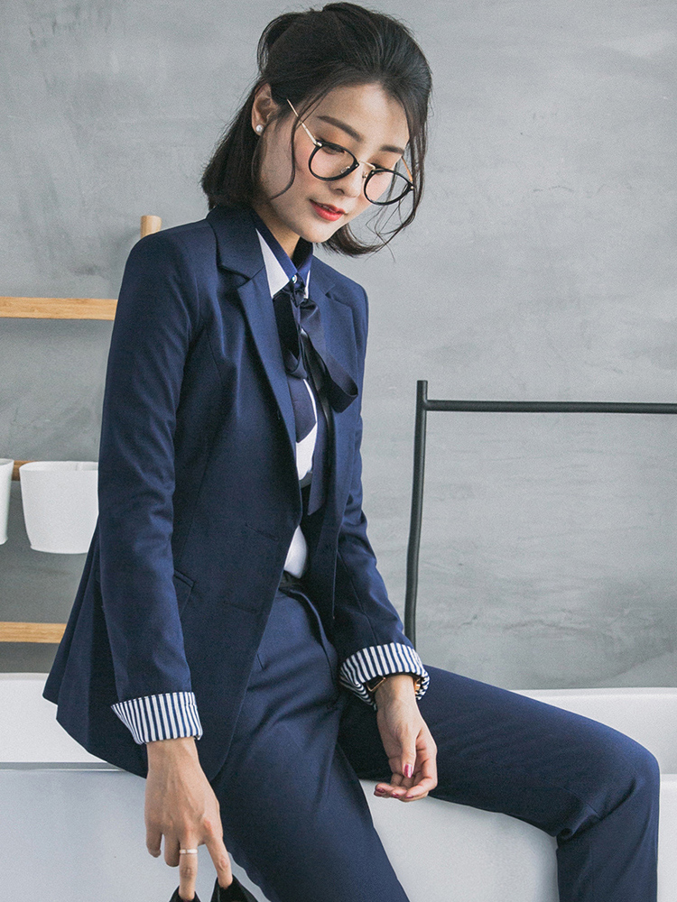 2021 new spring and summer fashion women's career suit suit interview suit formal OL temperament tooling work clothes
