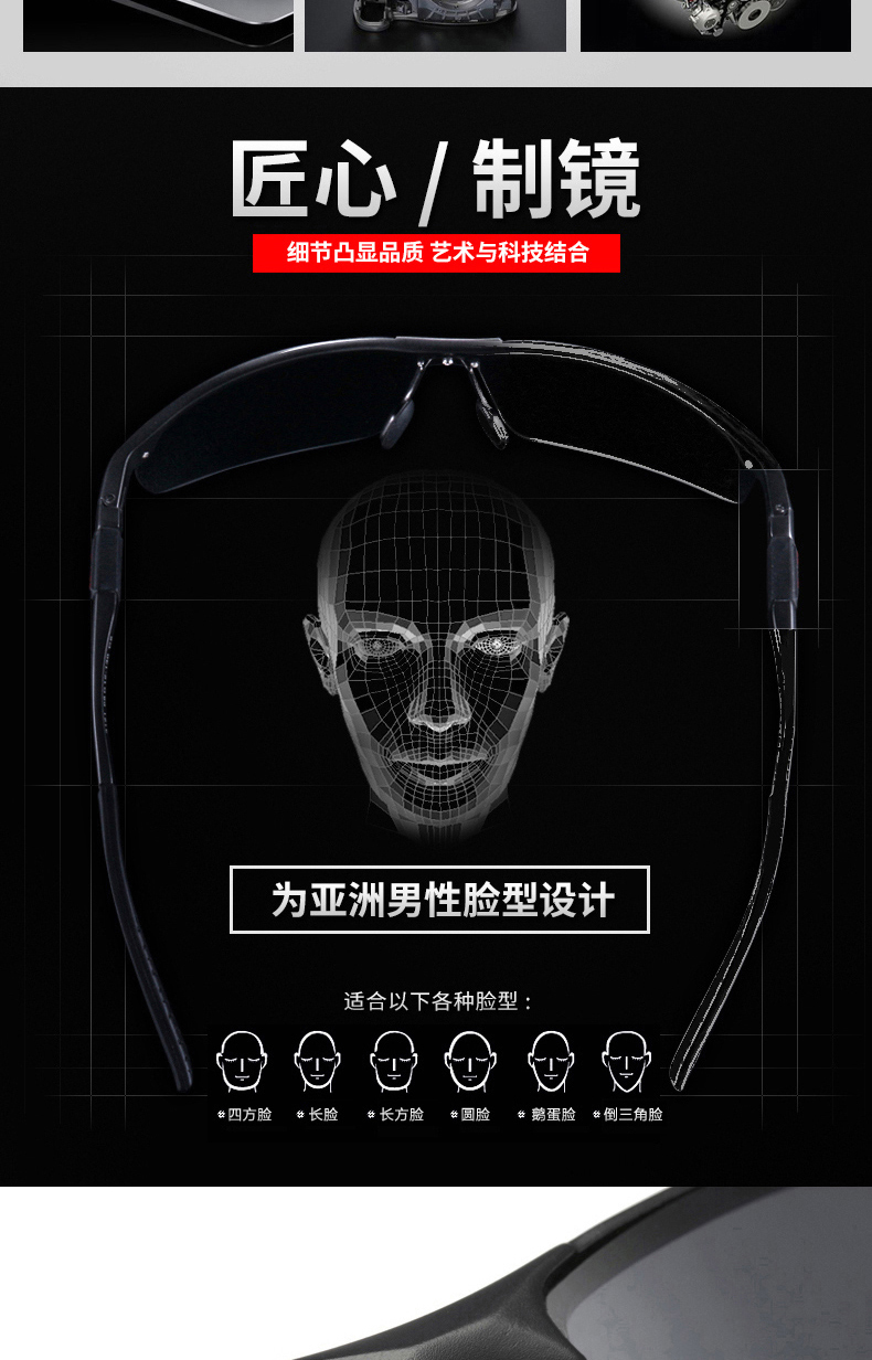 Kính mát Nam Phân Cực Kính Cận Thị Mắt Sunglasses Cá Tính Dòng 2018 Lái Xe Lái Xe Lái Xe Câu Cá Gương mắt kính cận