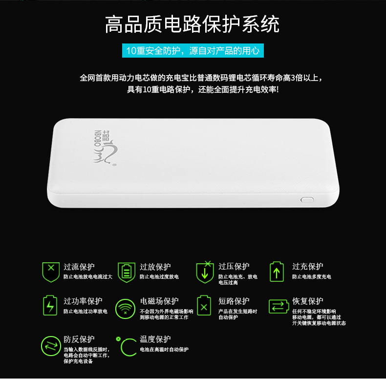 10000mah công suất lớn siêu mỏng di động polymer điện di động gia súc bé sạc kho báu loại phổ - Ngân hàng điện thoại di động xmobile 10000