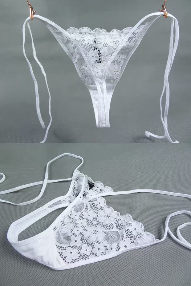 Sexy ren-up ren openwork trong suốt tuxedo phụ nữ đồ lót T-quần shop đồ lót nam nữ cao cấp