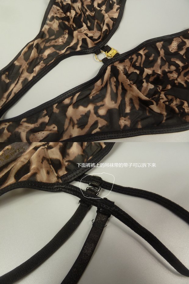 3 mảnh Châu Âu và Mỹ phong cách hoang dã gợi cảm dây treo cổ mảnh áo lót thong garter set dây nịt móc tất đẹp cho nữ