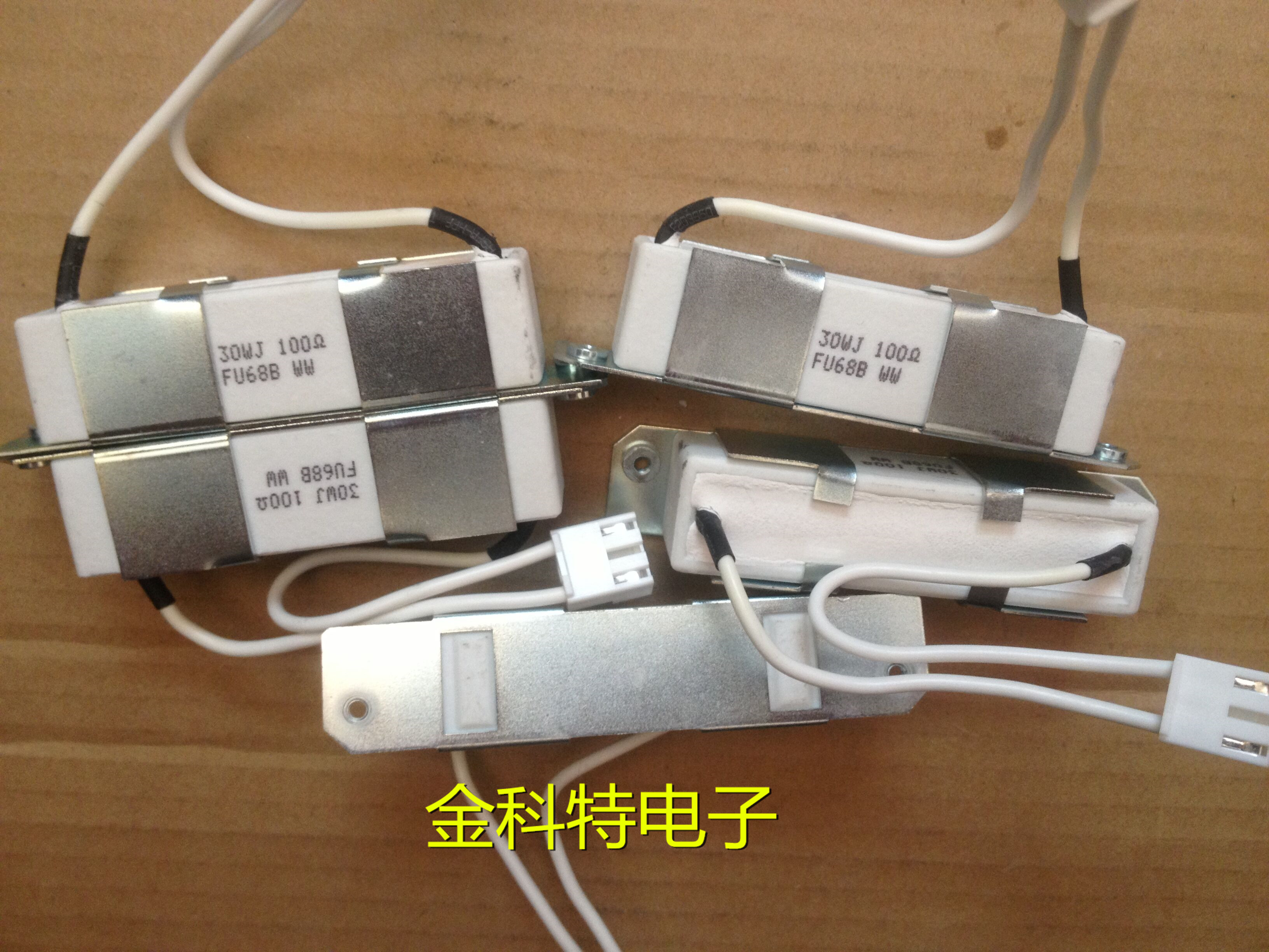 With bracket cement resistance RGW30W 100RJ with lead 30WJ 100R 30W 1 0 0 100 Ohm
