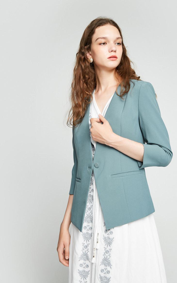 [Giá trị mùa thu và mùa đông] Vero Moda đơn giản phù hợp với một nút mỏng phù hợp | 317308518 áo cardigan nữ