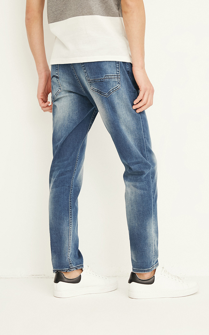 Quần jean cạp thấp màu trắng của Jack Jones / Jack Jones J | 217332542 quần áo nam đẹp