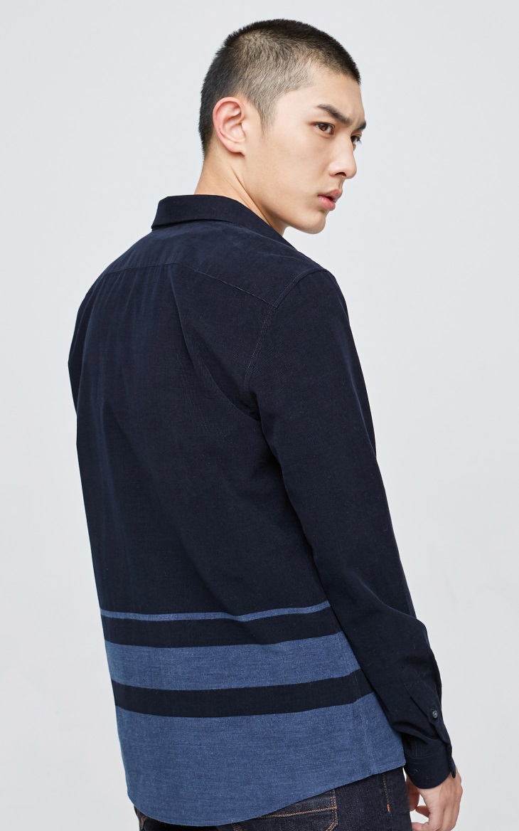 [Giá trị mùa thu và mùa đông] Áo sơ mi cotton cổ lọ của JackJones Jack Jones E | 217405515 áo sơ mi nam cộc tay