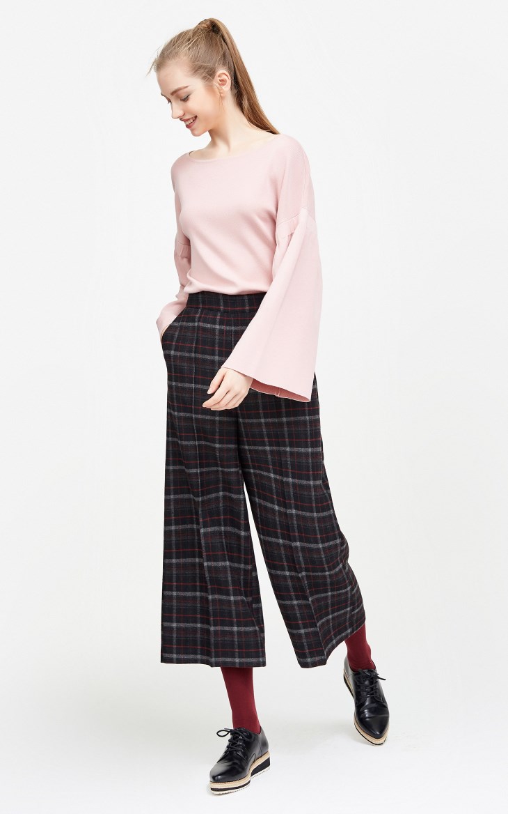 [3 miễn phí 1] Vero Moda cổ tròn rộng tay áo rộng tay áo len áo len nữ | 317424525 áo nữ trung niên