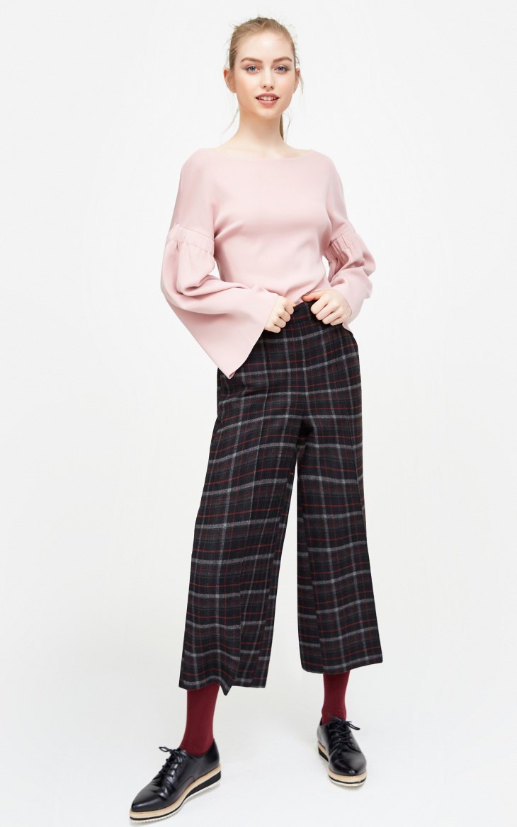 [3 miễn phí 1] Vero Moda cổ tròn rộng tay áo rộng tay áo len áo len nữ | 317424525 áo nữ trung niên