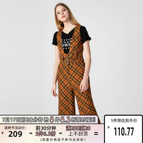 Aya Zhi Vero Moda Plaid straight three-point jumpsuit) 31939X503