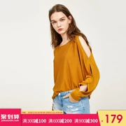 [3 miễn phí 1] Vero Moda khỏi vai áo len tay dơi rỗng vai | 317424503