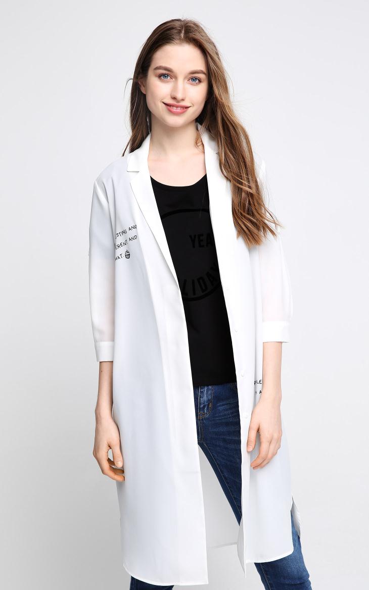 [3 miễn phí 1] Vero Moda in tay áo dài bảy điểm phù hợp với nữ | 317208510 vest đen nữ