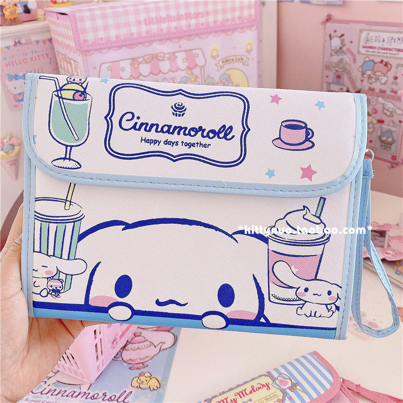 Визитница 卡通多功能玉桂狗美乐蒂证件卡包收纳包护照出生证疫苗资料便携包