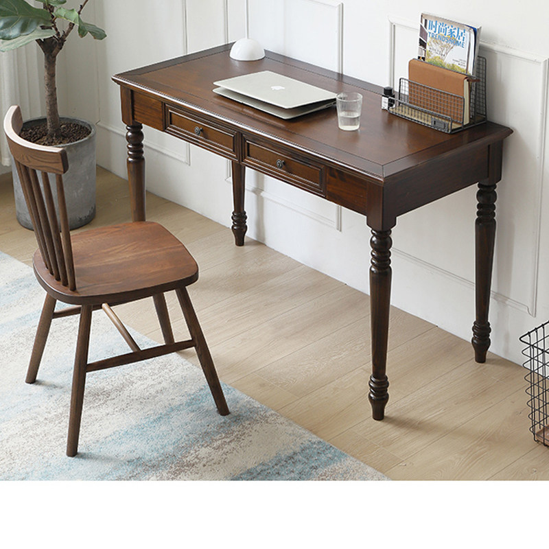 All solid wood American simple modern desk light luxury household writing desk bedroom study desk computer desk