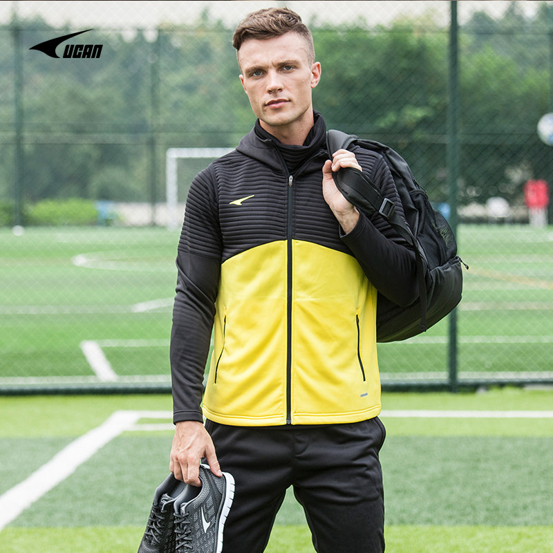 UCAN Sharp Autumn Winter Tandem Hat Horse Chia Sashu Body Grip Fur Warm Upright Collar Splicing Cardiovert clothing Men and women General-Taobao