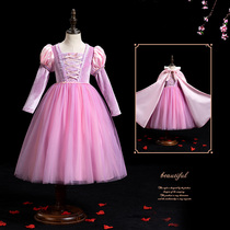 Girls Princess Dress Sophia Frozen Sophia Dress Halloween Childrens Costume Autumn and Winter