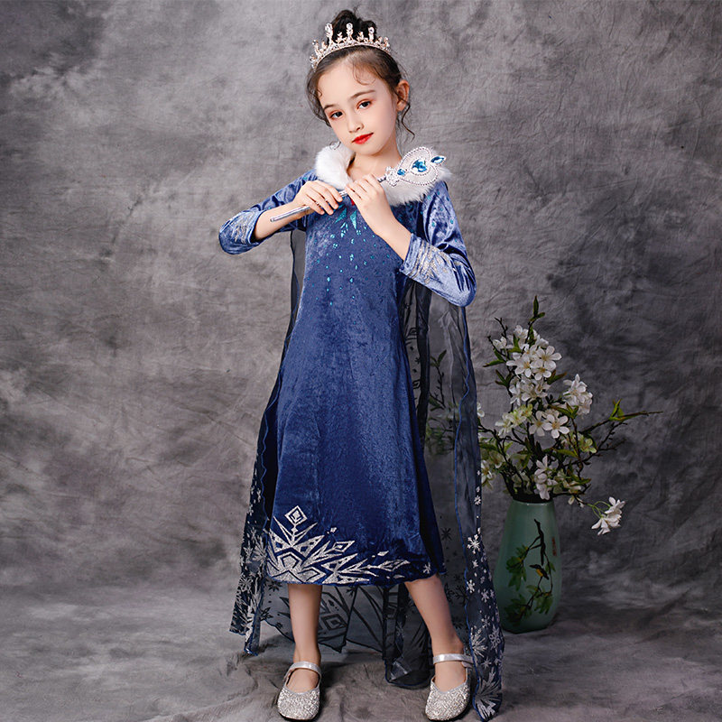 Aisha Princess Dress Girls Frozen Children Aisha Halloween Costume Skirt Girl Dress Aisha Autumn