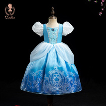 Girls Aisha Princess Dress High-end Birthday Dress Aisha Dress Children Frozen Aisha Cinderella