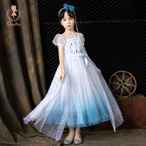 Aisha Princess Dress New Frozen Genuine Girl Dress Aisha Childrens Pengpeng Sand Asha Skirt Summer