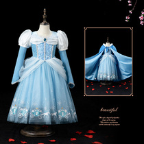 Aisha Princess Dress Frozen Dress Girls Pengpeng Sha Halloween Costume Childrens Dress Aisha Skirt