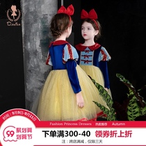 Childrens clothing girls autumn 2021 new long sleeve snow white princess dress little girl frozen childrens dress