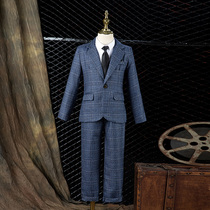 Boy Suit Set 2021 New Childrens Dress Korean Flower Child Wedding Small Suit Formal Piano Performance