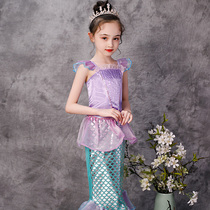 Mermaid Princess Dresses Children Performance Costumes Girls Play Out Girls Fish Princess Cos Halloween Costumes