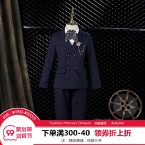 Childrens suit suit set 2021 new long sleeve boy small suit boy host birthday dress performance autumn