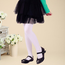 Childrens pantyhose White dance socks solid color girls pantyhose leggings socks summer childrens pantyhose autumn