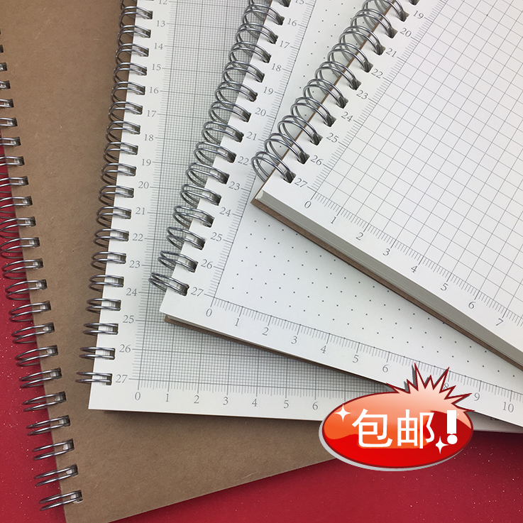Thickness band scaling 5mm Mesh Mesh Notebook square Ui font design point book