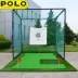 Polo golf thực hành lưới chiến đấu chuyên nghiệp lồng lồng swing huấn luyện viên với putter xanh