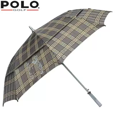 Polo golf umbrella double-layer double windproof men and women long-handled umbrella waterproof