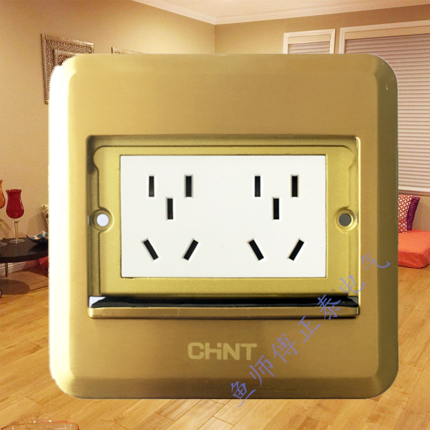 Zhengtai five-hole plug-in telephone network socket hidden waterproof floor plug-in broadband computer 10-hole ten-hole