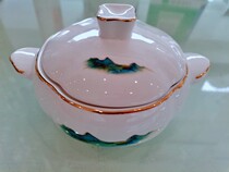 Ceramic stew pot household stewed birds nest and egg custard cup with lid water-proof one-person stew pot stew pot steamed egg bowl soup cup